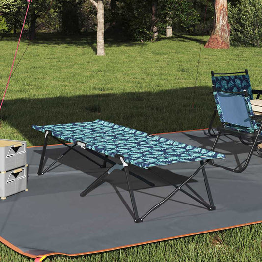 Klapp Schlafbett fürs Camping Blattmuster 206 x 76 x 74 cm