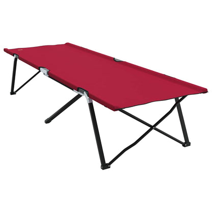 Klapp Schlafbett fürs Camping Falten 2 pcs Rot 206 x 76 x 74 cm
