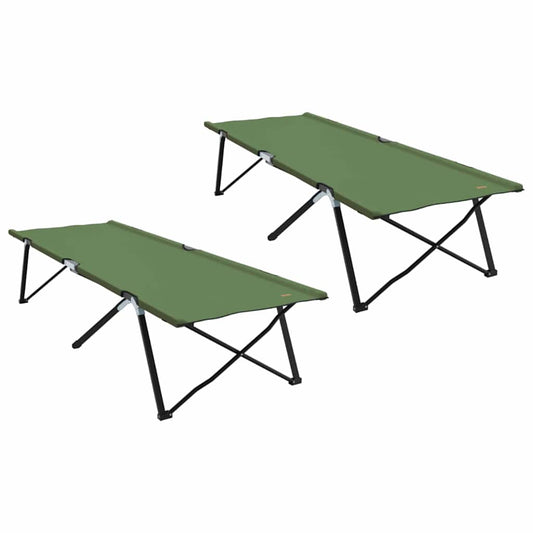 Klapp Schlafbett fürs Camping 2 pcs Amy Gelb 206 x 76 x 74 cm