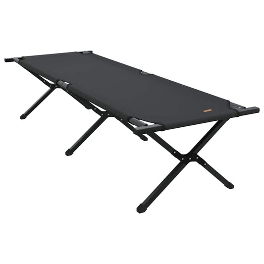 Klapp Schlafbett fürs Camping Schwarz Oxford Stoff