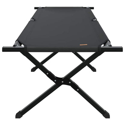 Klapp Schlafbett fürs Camping Schwarz Oxford Stoff