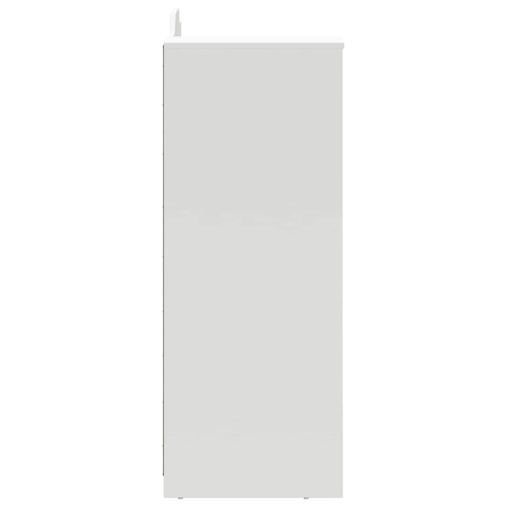 Kreidetafel Schreibtisch Weiß und grau 120 x 45 x 118.5 cm