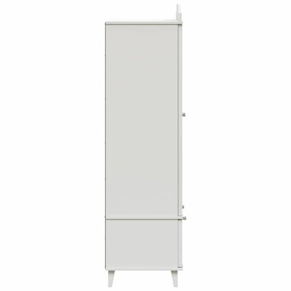 Kreidetafel Kleiderschrank mit Schubladen Weiß Holzwerkstoff