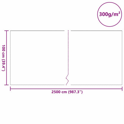 Pool Fleece Grau 1 x 25 m Polyester und Baumwolle