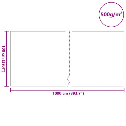 Pool Fleece Grau 1 x 10 m Polyester und Baumwolle