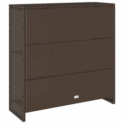 Badschrank mit Speicher mit Tür Braun 100 x 36 x 102 cm Rattan