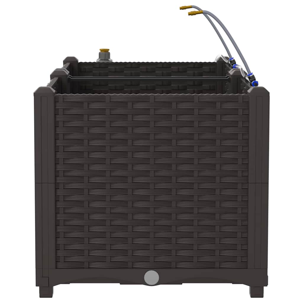 Gartenpflanzer Braun 80 x 40 x 37.5 cm Stahl