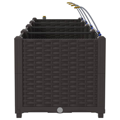 Gartenpflanzer Braun 120 x 40 x 37.5 cm Stahl