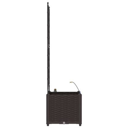 Gartenpflanzer Braun 40 x 40 x 142 cm Stahl