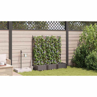 Gartenpflanzer Braun 120 x 40 x 126 cm Stahl