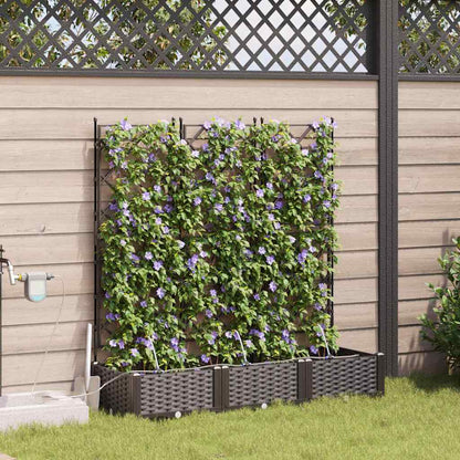 Gartenpflanzer Braun 120 x 40 x 126 cm Stahl