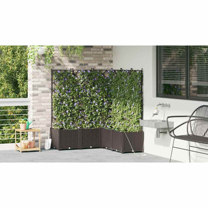 Gartenpflanzer Braun 120 x 120 x 142 cm Stahl