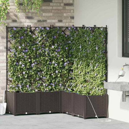 Gartenpflanzer Braun 120 x 120 x 142 cm Stahl