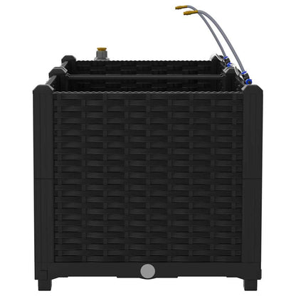 Gartenpflanzer Schwarz 80 x 40 x 37.5 cm Stahl