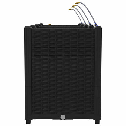 Gartenpflanzer Schwarz 160 x 40 x 52 cm Stahl