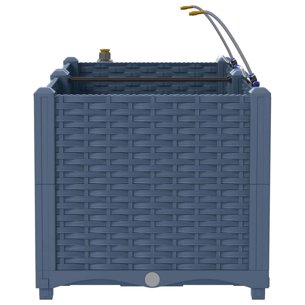 Gartenpflanzer Grau 80 x 40 x 37.5 cm Stahl