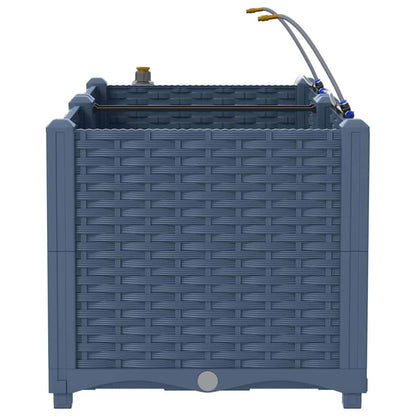 Gartenpflanzer Grau 80 x 40 x 37.5 cm Stahl