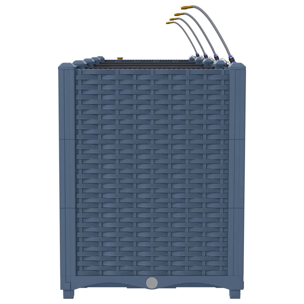 Gartenpflanzer Grau 160 x 40 x 52 cm Stahl