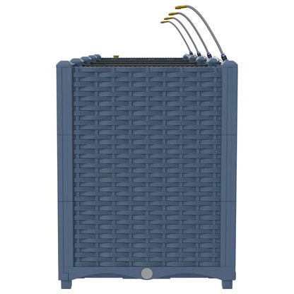 Gartenpflanzer Grau 160 x 40 x 52 cm Stahl