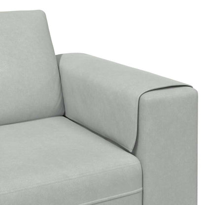 Sofa Set Hellgrau Samt