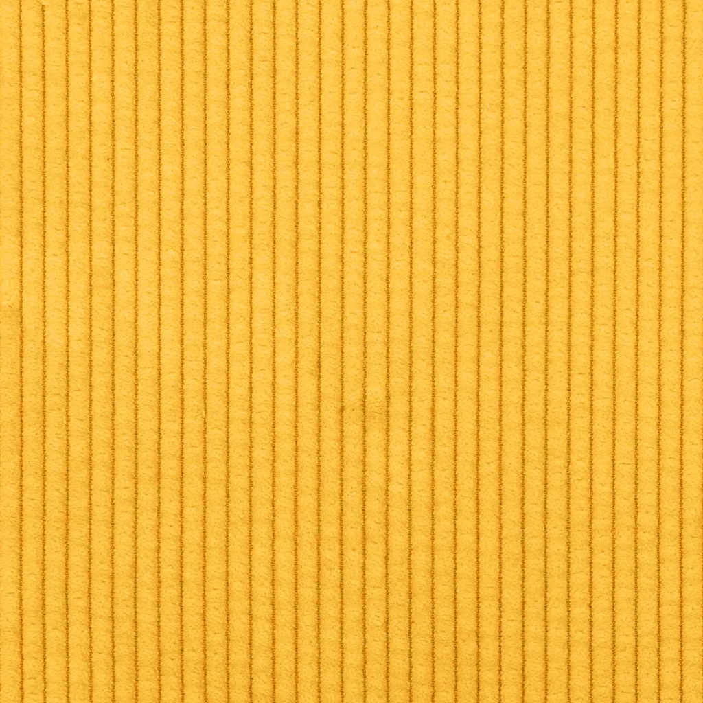 Stoffsofa mit Kissen Helles Gelb Cordstoff