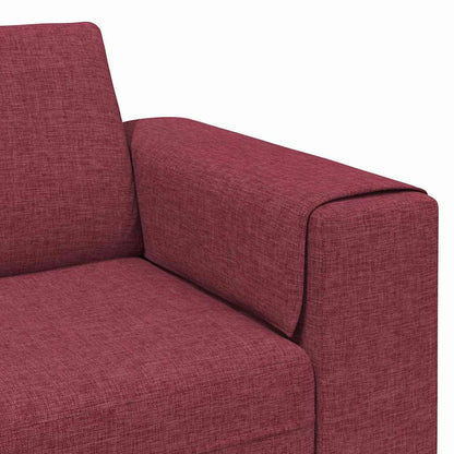 Sofa Set Weinrot Stoff