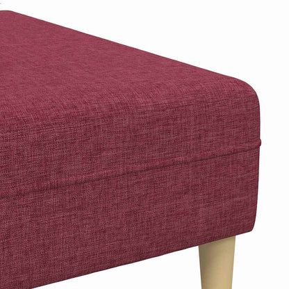 Sofa Set Weinrot Stoff