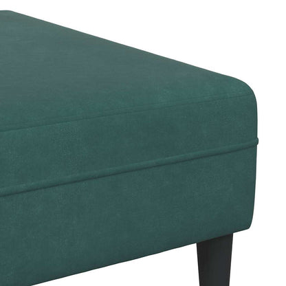 Sofa Set Dunkelgrün Samt