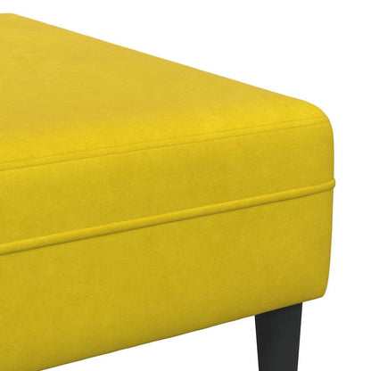 Sofa Set Gelb Samt