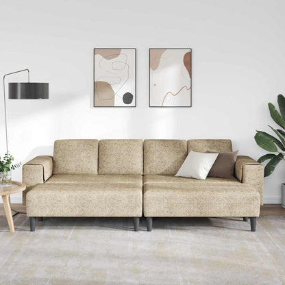 Sofa Set Hellgrau Faux Wildleder