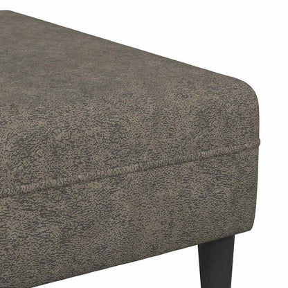 Sofa Set Dunkelgrau Faux Wildleder