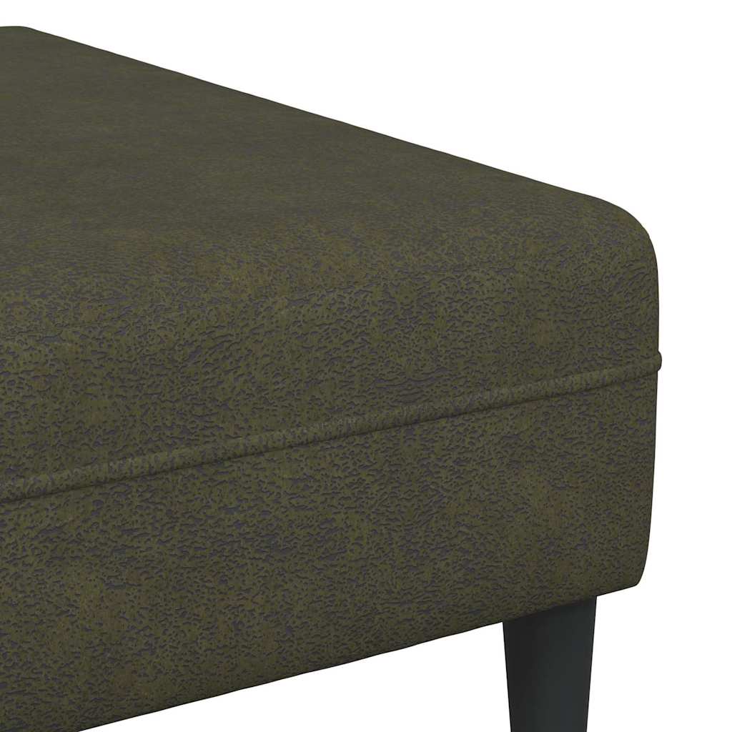 Sofa Set Armeegrün Faux Wildleder