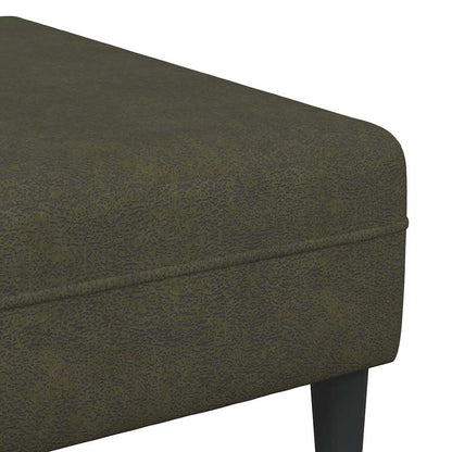 Sofa Set Armeegrün Faux Wildleder