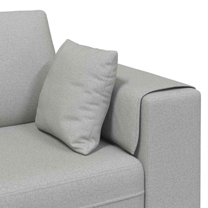 Stoffsofa mit Kissen Wolkengrau 208 cm Stoff
