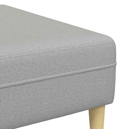 Stoffsofa mit Kissen Wolkengrau 208 cm Stoff