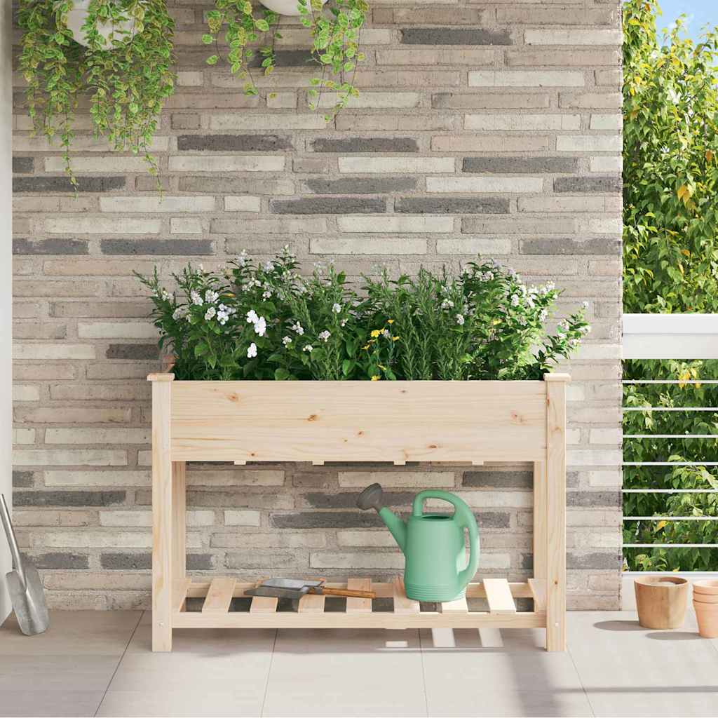 Gartenblumentopf Beige 115 x 59 x 76.5 cm Massives Fichtenholz