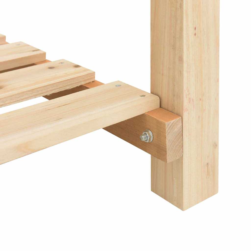 Gartenblumentopf Beige 203 x 53 x 76.5 cm Massives Fichtenholz