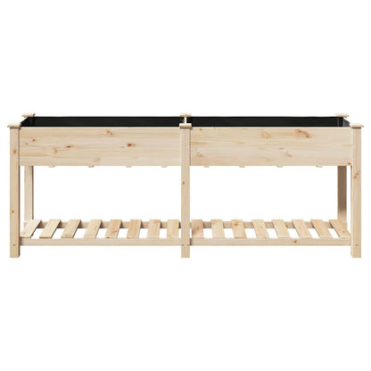 Gartenblumentopf Beige 203 x 53 x 76.5 cm Massives Fichtenholz