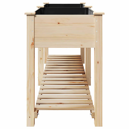 Gartenblumentopf Beige 203 x 53 x 76.5 cm Massives Fichtenholz