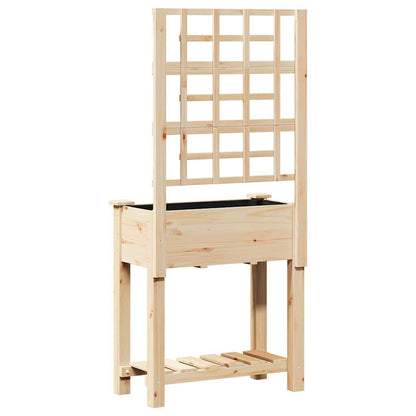 Gartenblumentopf Beige 71 x 38 x 152 cm Massives Fichtenholz