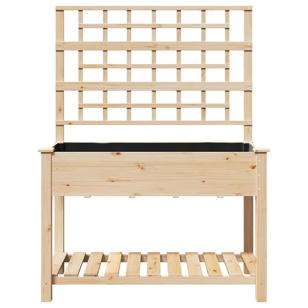 Gartenblumentopf Beige 115 x 60.5 x 153 cm Massives Fichtenholz