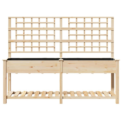 Gartenblumentopf mit Regal Beige 203.5 x 54 x 152.5 cm