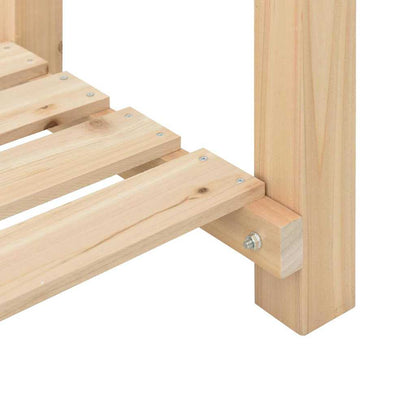 Gartenblumentopf Beige 45 x 45 x 76.5 cm Massives Fichtenholz