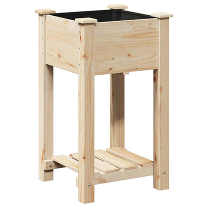 Gartenblumentopf Beige 45 x 45 x 76.5 cm Massives Fichtenholz