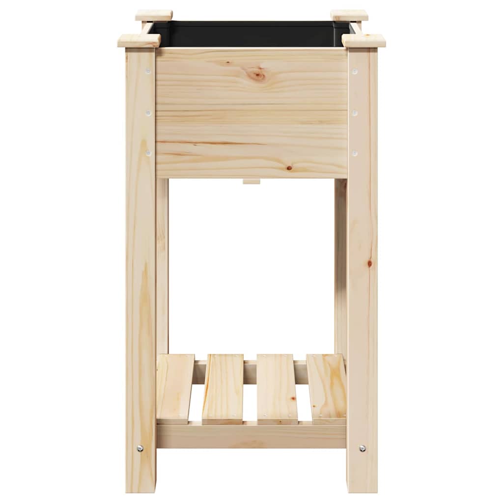 Gartenblumentopf Beige 45 x 45 x 76.5 cm Massives Fichtenholz