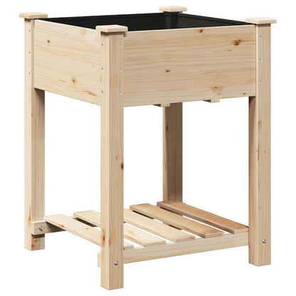 Gartenblumentopf Beige 60.5 x 60 x 76.5 cm Massives Fichtenholz