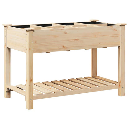 Gartenblumentopf Beige 115 x 59 x 76.5 cm Massives Fichtenholz