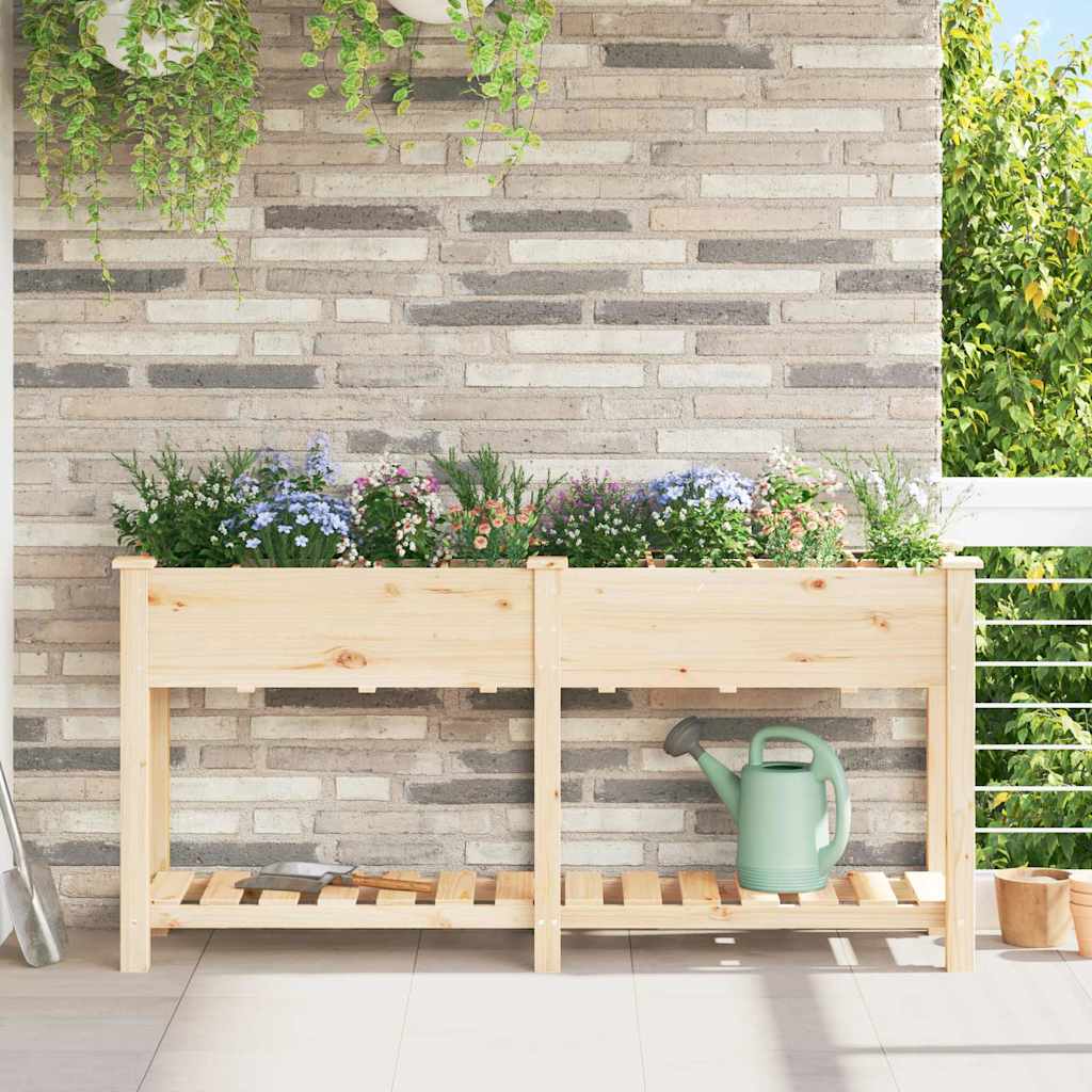 Gartenblumentopf mit Regal Beige 161,5 x 45 x 76,5 cm