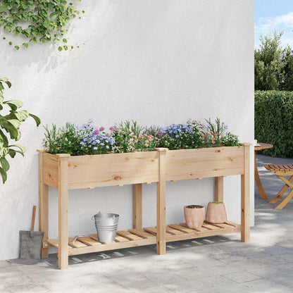 Gartenblumentopf mit Regal Beige 161,5 x 45 x 76,5 cm