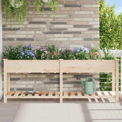 Gartenblumentopf mit Regal Beige 203.5 x 53 x 76.5 cm